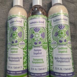 Human+Kind Grapefruit Shampoo and Conditioner Set Bundle